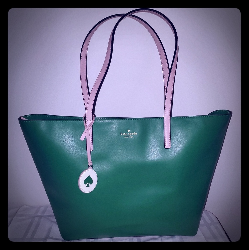 Kate Spade Tote - Pink and Green